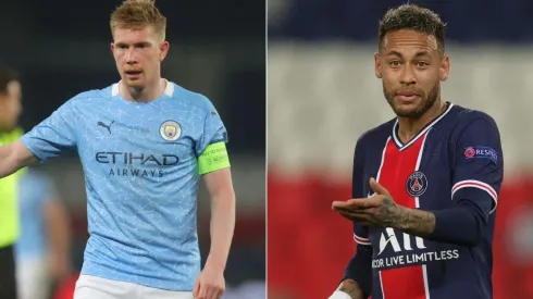 Dos pés de De Bruyne e Neymar vêm as esperanças das equipes (Foto: Getty Images)