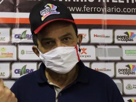 Técnico do Ferroviário é seco sobre 'abrir' para eliminar Ceará: "Quem abre é rosa, c* e porta"