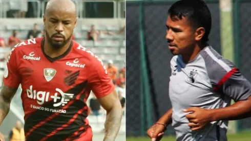 Athletico e Melgar se enfrentam na noite desta quarta-feira (Foto: Gabriel Machado/AGIF e Reprodução/Twitter)