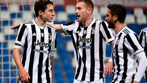 Jogadores da Juventus na final da Copa da Itália contra a Atalanta (Foto: Getty Images)