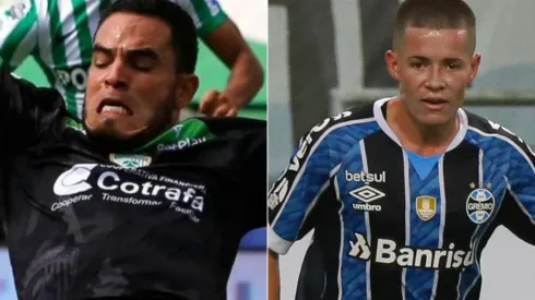 La Equidad e Grêmio se enfrentam na noite desta quinta-feira (Foto: Reprodução/Twitter e Maxi Franzoi/AGIF)