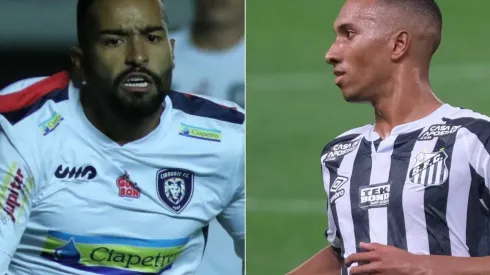 Cianorte x Santos entram em campo hoje (01), no Paraná, pela Copa do Brasil 2021. Foto 1: Joao Vitor Rezende Borba/AGIF - Foto 2: Marcello Zambrana/AGIF