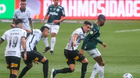 Palmeiras e Corinthians empataram em 1 a 1 (Foto: Marcello Zambrana/AGIF)