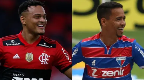 Flamengo e Fortaleza se enfrentam nesta quarta-feira (Foto: Getty Images e Fernando Moreno/AGIF)