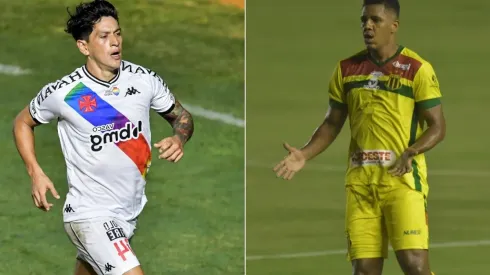 Vasco x Sampaio Corrêa duelam hoje, pelo Brasileirão Série B. Foto 1: Thiago Ribeiro/AGIF - Foto 2: Josemar Gonçalves/AGIF