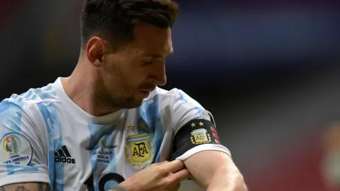 Messi recebe homenagem em monumento de Buenos Aires antes da final da Copa América entre Brasil x Argentina. (Foto: Getty Images)