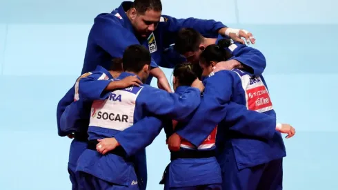 Na foto, a equipe brasileira de judô, nos Jogos do Rio, em 2016. (Foto: Getty Images)