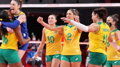 Fernanda Garay e Gabriela Guimarães foram os destaques da partida | Crédito: Getty Images