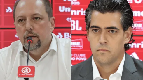 Barcellos e Bracks: ofensas foram registradas em súmula (Fotos: Ricardo Duarte/Inter/Divulgação)