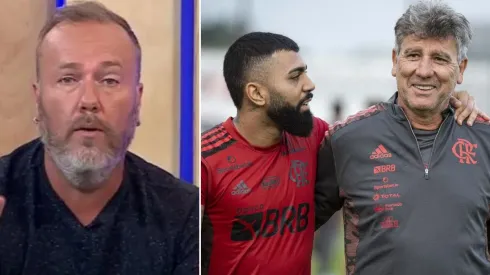 Gabigol e Renato: Flamengo vem em alta na temporada e preocupa jornalista (Fotos: Reprodução e Alexandre Vidal / Flamengo / Divulgação)