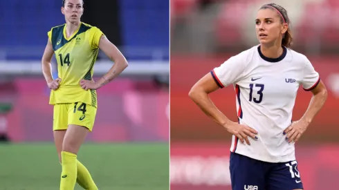 Austrália e Estados Unidos disputam o terceiro lugar do pódio. (Fotos: Getty Images)