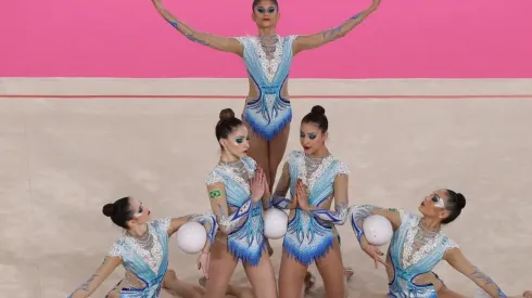 Conjunto brasileiro durante os Jogos Pan Lima. (Foto: Getty Images)