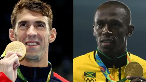 Phelps e Bolt são dois dos maiores atletas olímpicos da história (Foto: Getty Images)
