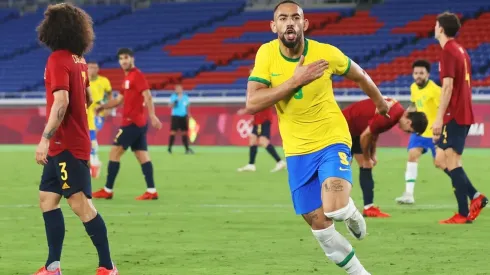 Matheus Cunha, autor do primeiro gol do Brasil contra a Espanha. (Foto: Getty Images)