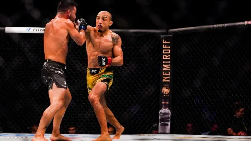 José Aldo recebe elogio de Conor McGregor, com quem trocou provocações intensas (Foto: Getty Images)