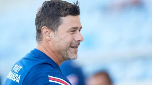 Maurcio Pochettino, técnico do PSG, durante amistoso preparatório contra o Sevilla (Getty Images)