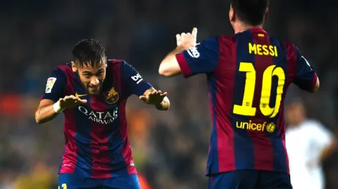 Neymar e Lionel Messi nos tempos de Barcelona