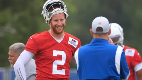 Carson Wentz durante treino do Indianapolis Colts (Getty images)