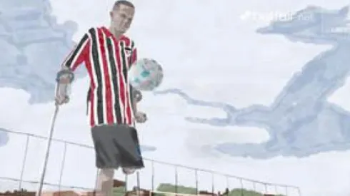 Alex Sandro superou a amputação de uma perna para realizar um sonho (Foto: Divulgação)