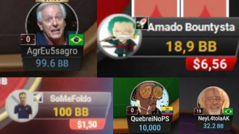 Jogador de poker é criativo demais (Foto: Montagem com prints dos jogos onlines)