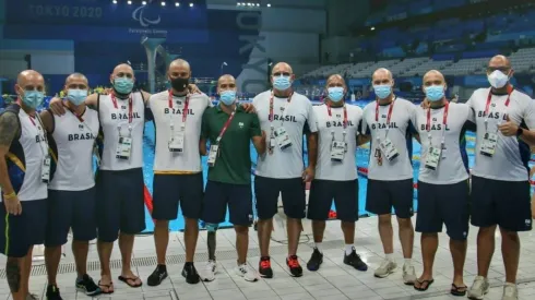 A comissão brasileira e o atleta Daniel Dias. (Foto: Arquivo pessoal)