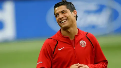 Cristiano Ronaldo em sua primeira passagem pelo Manchester United (Getty Images)