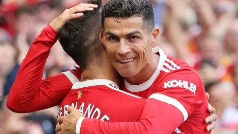 Cristiano Ronaldo voltou ao gramado de Old Trafford depois de mais de 10 anos longe (Getty Images)