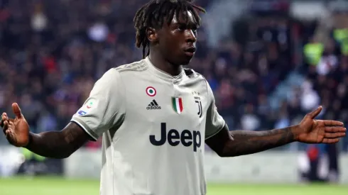 Moise Kean comemora gol com a camisa da Juventus (Foto: Getty Images)