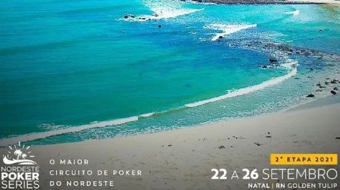 O Nordeste Poker Series vai acontecet na Praia de Ponta negra, em natal (Foto: Divulgação)