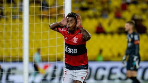 O jogador marcou os quatro gols dos dois jogos das semifinais da Libertadores diante do Barcelo-EQU | Crédito: Marcelo Cortes - CRF