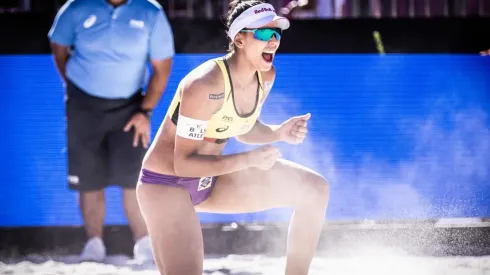 Vibração de Duda na vitória contra os Estados Unidos (Divulgação/FIVB)