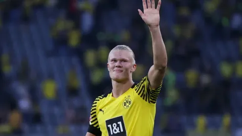 Haaland em jogo do Borussia Dortmund