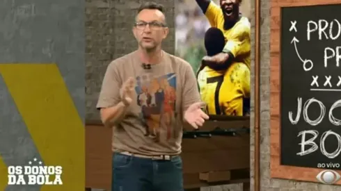 Neto na apresentação do programa 'Os Donos da Bola' (Foto: Reprodução/Band)