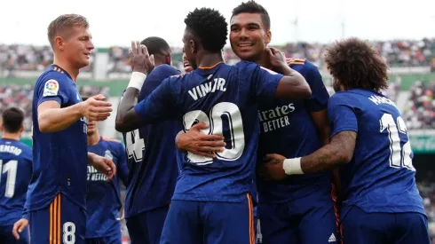 Vini Jr. marcou os dois gols do Real Madrid na partida | Crédito: Divulgação Real Madrid