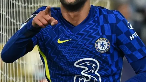 Ziyech comemorando gol do Chelsea (Foto: Divulgação/Chelsea FC)