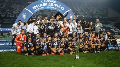O Corinthians feminino foi campeão brasileiro este ano.