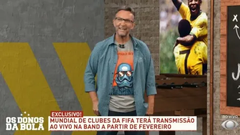 Foto: Reprodução TV Band/Twitter | Neto se empolga com Palmeiras no Mundial de Clubes