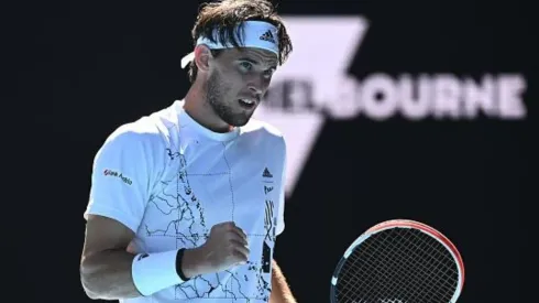 Thiem em ação no Australian Open 2021