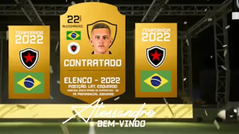 Foto: Divulgação/Botafogo-PB - Alessandro é anunciado pelo Belo para 2022