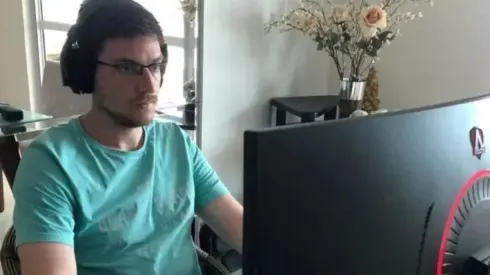 Rodrigo Selouan em ação no poker online (Foto: Super Poker)