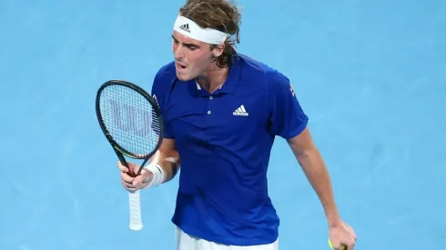 Tsitsipas perdeu para o argentino Diego Schwartzman na ATP Cup (Getty Images)