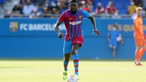 Umtiti, zagueiro do Barcelona (Reprodução/Twitter @FCBarcelona)