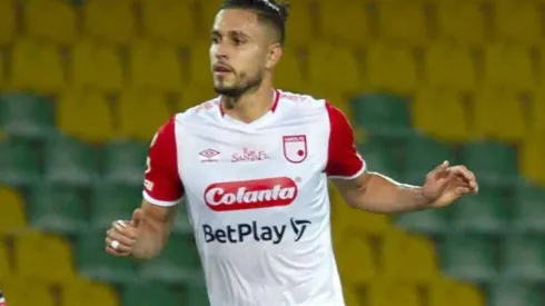 Kelvin Osorio com a camisa do Cuiabá (Foto: Independiente Santa Fé)