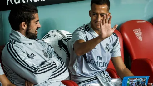 Foto: TF-Images/Getty Images - Isco (à esq.) está fora dos planos de Ancelotti e foi oferecido ao Flamengo de Paulo Sousa