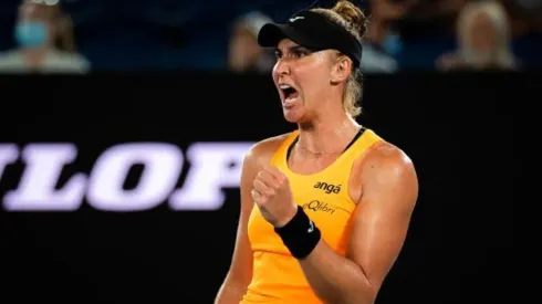 Bia Haddad durante o Australian Open de 2022