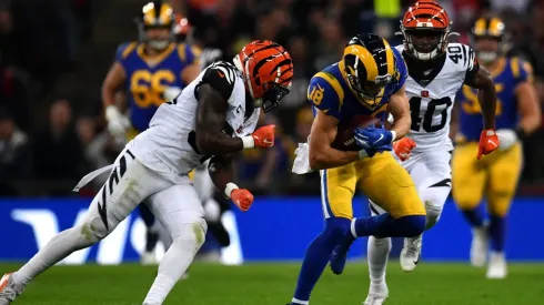Justin Setterfield/Getty Images - Jogo entre Rams e Bengals. Em fevereiro, irão disputar o Super Bowl