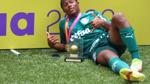 Foto: (Marcello Zambrana/AGIF) - Endrick foi um dos destaques do Palmeiras na conquista do primeiro título da Copinha