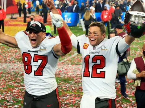 Gronkowski presta homenagem para Tom Brady após aposentadoria do GOAT da NFL