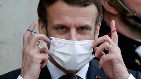 Getty Images/Chesnot/Colaborador - Presidente francês em evento político na França