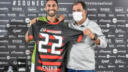 Foto: Victor Ferreira/ EC Vitória | Tréllez ainda não pode ser inscrito devido a punição do clube com a Fifa